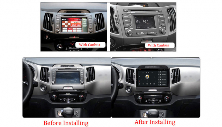 Navigatie dedicata Kia Sportage 2010-2015, 4GB RAM 64GB ROM, Octacore, Android 13, Display QLED 9", DSP, Carplay, Android Auto, Internet, Youtube, Waze, WIFI, Bluetooth [5]