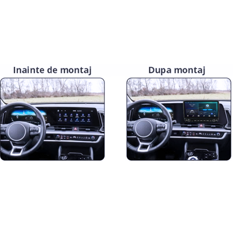 Navigatie dedicata Kia Sportage 2021+ Tesla cu butoane rotative model 2024, 4GB RAM 64GB ROM, Procesor Quadcore, Android 14, Display QLED 10", DSP, Carplay&Android Auto [6]