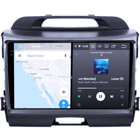 Soul 2010-2013 - Navigatie dedicata Kia Sportage, 8GB RAM 128GB ROM, Octacore, Platforma 7862,Android 14, Display QLED 2K 9", Suporta camera 360", DSP, Carplay&Android Auto, SIM 4G, V