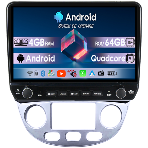 Lacetti Buick Excelle - Navigatie dedicata Lacetti Excelle Tesla cu butoane rotative model 2024, 4GB RAM 64GB ROM, Procesor Quadcore, Android 14, Display QLED 10", DSP, Carplay&Android Auto