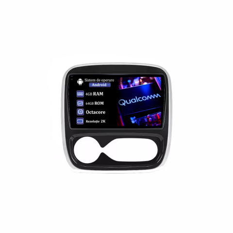 Renault - Navigatie dedicata Renault Trafic 3, 4GB RAM 64GB ROM, Procesor Qualcomm Octacore, Android 15, Rezolutie 2K, Display QLED 9", DSP, Carplay&Android Auto, SIM