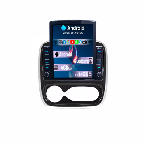Renault - Navigatie dedicata Renault Trafic 3 Tesla Style, 4GB RAM 64GB ROM, Procesor Quadcore, Android, Display QLED 9.7", DSP, Carplay&Android Auto
