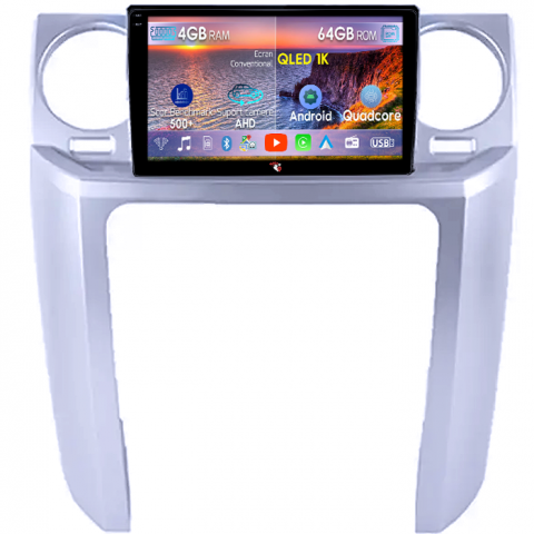 Land Rover Discovery 3 - Navigatie dedicata Land Rover Discovery 3 2004-2005, 4GB RAM 64GB ROM, Octacore, Android 14, Display QLED 1K 9", Carplay&Android Auto, SIM 4G, Ventilator Activ