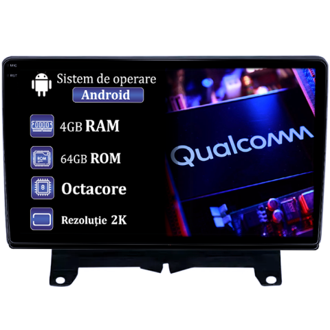 Range Rover - Navigatie dedicata Land Rover /Range Rover Sport 2005-2010, 4GB RAM 64GB ROM, Procesor Qualcomm Octacore, Android 14, Rezolutie 2K, Display QLED 9", DSP, Carplay&Android Auto, SIM 4G