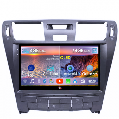 Lexus - Navigatie dedicata Lexus LS460/LS600 2006-2011, 4GB RAM 64GB ROM, Octacore, Android 14, Display QLED 10", DSP, Carplay&Android Auto, SIM 4G, Ventilator Activ