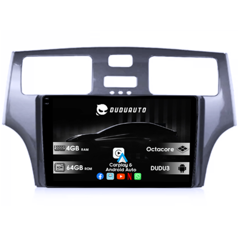 Navigatii Dedicate - Navigatie dedicata Lexus ES250 2001-2006, DUDU3, 4GB RAM 64GB ROM, Octacore, Platforma 8581, Android, Display QLED 9", DSP, Carplay&AndroidAuto