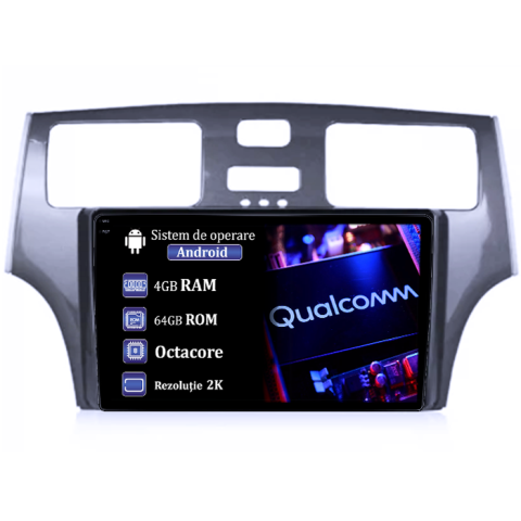 ES250 2001-2006 - Navigatie dedicata Lexus ES250 2001-2006, 4GB RAM 64GB ROM, Procesor Qualcomm Octacore, Android 14, Rezolutie 2K, Display QLED 9", DSP, Carplay&Android Auto, SIM 4G