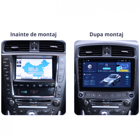 Navigatie dedicata Lexus IS250 2005-2013, 8GB RAM 128GB ROM, Octacore, Platforma TS18, Android 14, Display QLED 9”, Suporta camera 360º, DSP, Carplay&Android Auto, SIM 4G, Ventilator Activ [2]