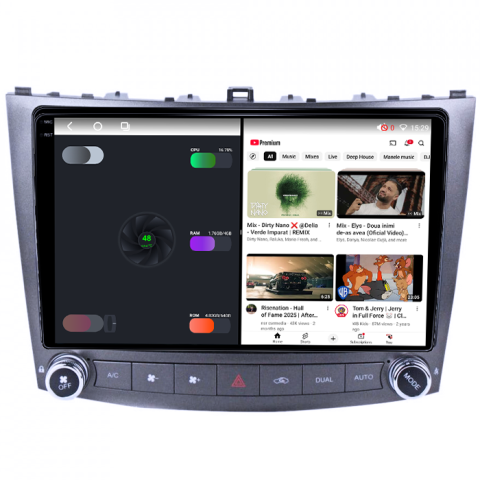 Navigatie dedicata Lexus IS250 2005-2013, 4GB RAM 32GB ROM, Octacore, Android 14, Display QLED 1K 9", DSP, Carplay&Android Auto, SIM 4G, Bluetooth, Ventilator Activ [2]