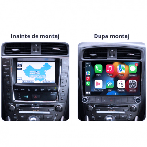 Navigatie dedicata Lexus IS250 2005-2013, 12GB RAM 256/512GB ROM, Android 13, Rezolutie 2K, Display QLED 9", DSP, Carplay&Android Auto, SIM 4G, Ventilator Activ, Suport Camere 360 [3]