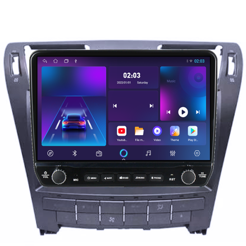 Navigatie dedicata Lexus LS460/LS600 2006-2011 Tesla cu butoane rotative model 2024, 4GB RAM 64GB ROM, Procesor Quadcore, Android 14, Display QLED 10", DSP, Carplay&Android Auto [4]