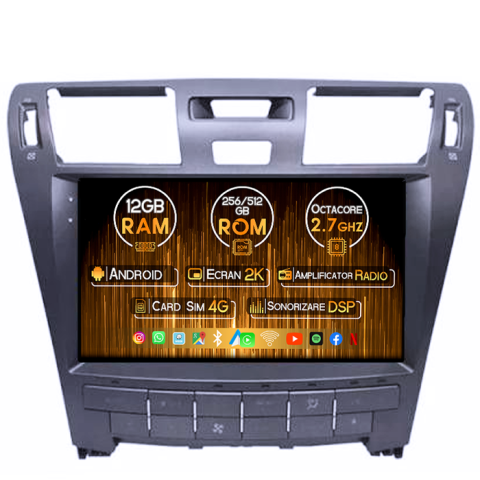Lexus - Navigatie dedicata Lexus LS460/LS600 2006-2011, 12GB RAM 256GB ROM, Android 13, Rezolutie 2K, Display QLED, 9", DSP, Carplay, Android Auto, Interne