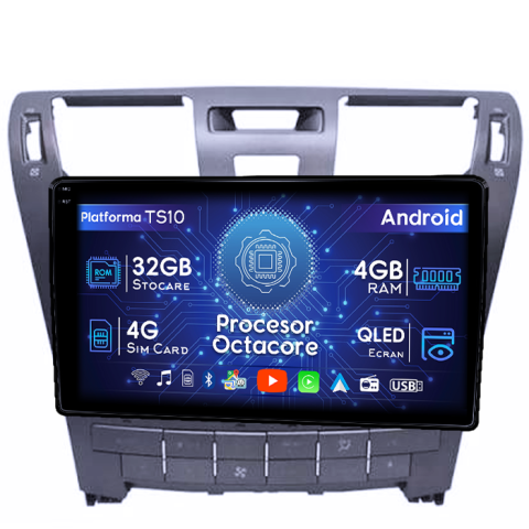 Lexus - Navigatie dedicata Lexus LS460/LS600 2006-2011, 4GB RAM 32GB ROM, Octacore, Android 14, Display QLED 1K 9", DSP, Carplay&Android Auto, SIM 4G, Bluetooth, Ventilator Activ