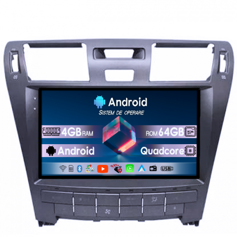 Navigatie dedicata Lexus LS460/LS600 2006-2011, 4GB RAM 64GB ROM, Quadcore, Android 14, Display QLED 1K, 10", DSP, Carplay&Android Auto, Suport camere AHD [3]