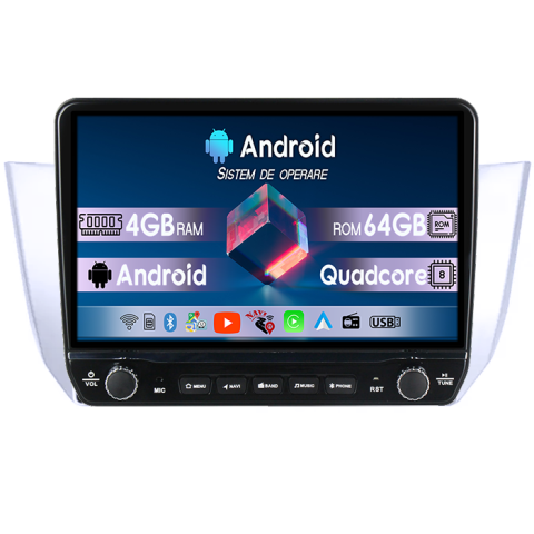 Navigatie dedicata Lexus RX300/330/350/400H 2003-2009 Tesla cu butoane rotative model 2024, 4GB RAM 64GB ROM, Procesor Quadcore, Android 14, Display QLED 10", DSP, Carplay&Android Auto [0]