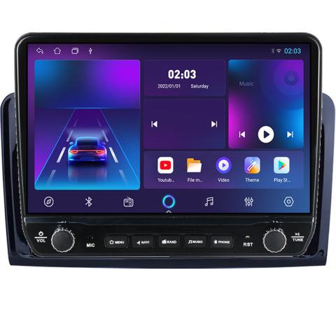 Navigatie dedicata M-Class GL-Class 2005-2009 Tesla cu butoane rotative model 2024, 4GB RAM 64GB ROM, Procesor Quadcore, Android 14, Display QLED 10", DSP, Carplay&Android Auto [5]