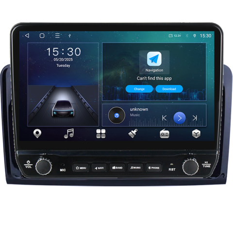 Navigatie dedicata M-Class GL-Class 2005-2009 Tesla cu butoane rotative model 2024, 4GB RAM 64GB ROM, Procesor Quadcore, Android 14, Display QLED 10", DSP, Carplay&Android Auto [6]