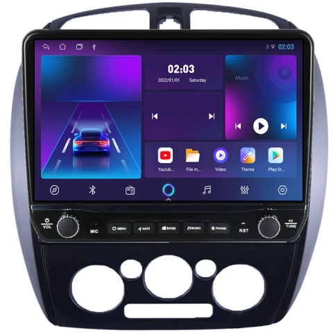 Navigatie dedicata Mazda 323 Tesla cu butoane rotative model 2024, 4GB RAM 64GB ROM, Procesor Quadcore, Android 14, Display QLED 10", DSP, Carplay&Android Auto [4]