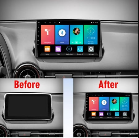 Navigatie dedicata Mazda 2 CX 3 2014-2019, 8GB RAM 128GB ROM, Octacore, Platforma 7862, Android 14, Display QLED 9”, Suporta camera 360º, DSP, Carplay&Android Auto, SIM 4G, Ventilator Activ [1]