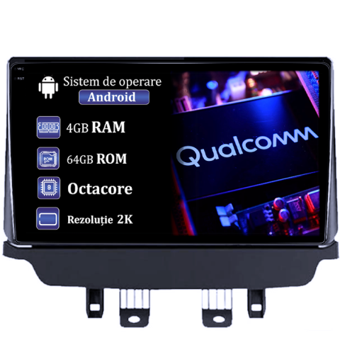 Mazda 2 CX 3 2014-2019 - Navigatie dedicata Mazda 2 CX 3 2014-2019, 4GB RAM 64GB ROM, Procesor Qualcomm Octacore, Android 14, Rezolutie 2K, Display QLED 9", DSP, Carplay&Android Auto, SIM 4G