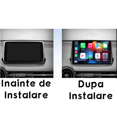 Navigatie dedicata Mazda 2 CX 3 2014-2019, 4GB RAM 64GB ROM, Procesor Qualcomm Octacore, Android 14, Rezolutie 2K, Display QLED 9", DSP, Carplay&Android Auto, SIM 4G [4]