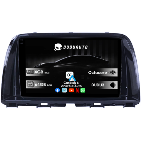 CX-5 2012-2015 - Navigatie dedicata Mazda CX-5 2012-2015, DUDU3, 4GB RAM 64GB ROM, Octacore, Platforma 8581, Android, Display QLED 9", DSP, Carplay&AndroidAuto