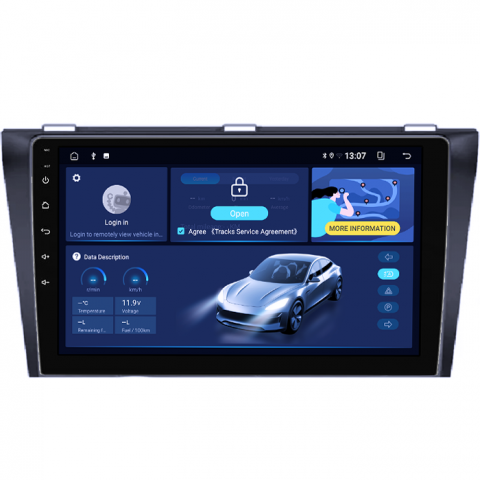 Navigatie dedicata Mazda 3 2004-2009, 8GB RAM 128GB ROM, Octacore, Platforma TS18, Android 13, Display QLED 9”, Suporta camera 360º, DSP, Carplay&Android Auto, SIM 4G, Ventilator Activ [1]