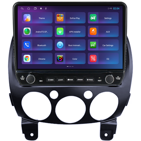 Navigatie dedicata Mazda 2 2007-2014 Tesla cu butoane rotative model 2024, 4GB RAM 64GB ROM, Procesor Quadcore, Android 14, Display QLED 10", DSP, Carplay&Android Auto [3]