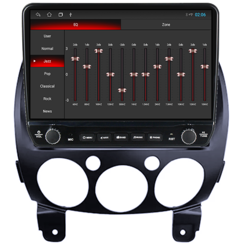 Navigatie dedicata Mazda 2 2007-2014 Tesla cu butoane rotative model 2024, 4GB RAM 64GB ROM, Procesor Quadcore, Android 14, Display QLED 10", DSP, Carplay&Android Auto [1]