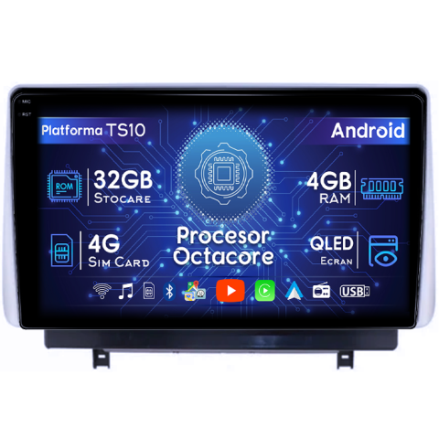 Mazda - Navigatie dedicata Mazda 3 2020+, 4GB RAM 32GB ROM, Octacore, Android 14, Display QLED 1K 10", DSP, Carplay&Android Auto, SIM 4G, Bluetooth, Ventilator Activ