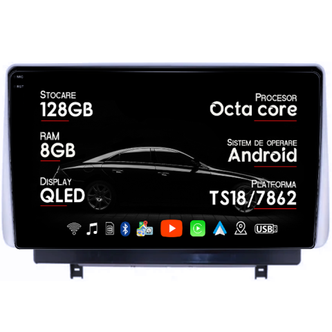 Navigatii Dedicate - Navigatie dedicata Mazda 3 2020+, 8GB RAM 128GB ROM, Octacore, Platforma TS18, Android 14, Display QLED 9", Suporta camera 360", DSP, Carplay&Android Auto, SIM 4G, Ventilator Activ