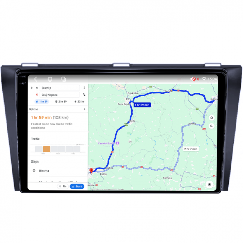 Navigatie dedicata Mazda 3, 4GB RAM 64GB ROM, Octacore, Android 14, Display QLED 1K 9", Carplay&Android Auto, SIM 4G, Ventilator Activ [3]