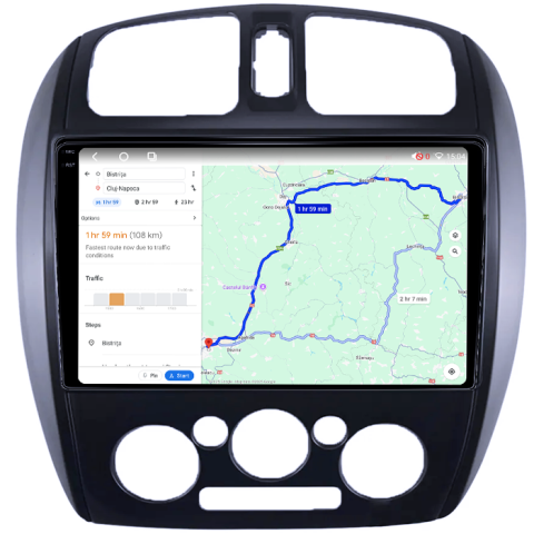 Navigatie dedicata MAZDA 323, 4GB RAM 32GB ROM, Octacore, Android 14, Display QLED 1K 9", DSP, Carplay&Android Auto, SIM 4G, Bluetooth, Ventilator Activ [3]