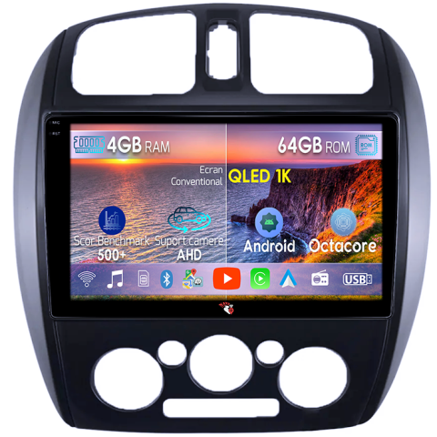 Mazda 323 - Navigatie dedicata MAZDA 323, 4GB RAM 64GB ROM, Octacore, Android 14, Display QLED 9", DSP, Carplay&Android Auto, SIM 4G, Ventilator Activ
