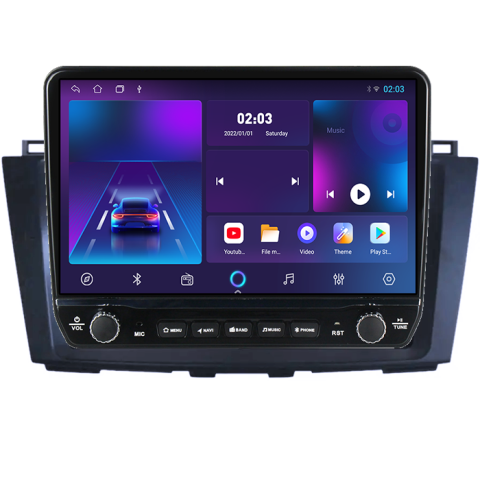 Navigatie dedicata Mazda 5 2010-2015 Tesla cu butoane rotative model 2024, 4GB RAM 64GB ROM, Procesor Quadcore, Android 14, Display QLED 10", DSP, Carplay&Android Auto [4]