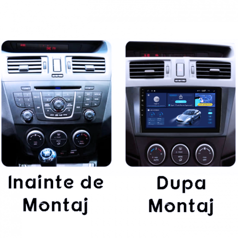 Navigatie dedicata Mazda 5 2010-2015, 8GB RAM 128GB ROM, Octacore, Platforma 7862,Android 13, Display QLED 9”, Suporta camera 360º, DSP, Carplay&Android Auto, SIM 4G, Ventilator Activ [4]