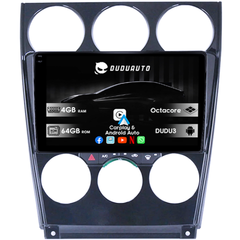 Mazda 6 2002-2007 - Navigatie dedicata Mazda 6 2002-2008, DUDU3, 4GB RAM 64GB ROM, Octacore, Platforma 8581, Android, Display QLED 9", DSP, Carplay&AndroidAuto