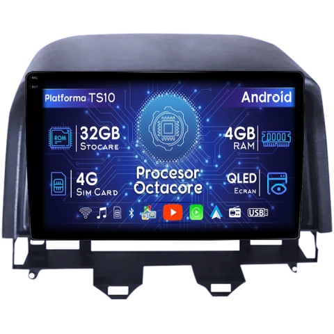 Mazda - Navigatie dedicata Mazda 6 2002-2008, 4GB RAM 32GB ROM, Octacore, Android 14, Display QLED 1K 9", DSP, Carplay&Android Auto, SIM 4G, Bluetooth, Ventilator Activ