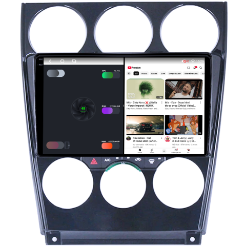Navigatie dedicata Mazda 6 2002-2008, 4GB RAM 64GB ROM, Procesor Qualcomm Octacore, Android 14, Rezolutie 2K, Display QLED 9", DSP, Carplay&Android Auto, SIM 4G [2]