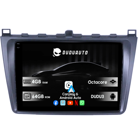Mazda 6 2007 - 2012 - Navigatie dedicata Mazda 6 2008-2013, DUDU3, 4GB RAM 64GB ROM, Octacore, Platforma 8581, Android, Display QLED 9", DSP, Carplay&AndroidAuto