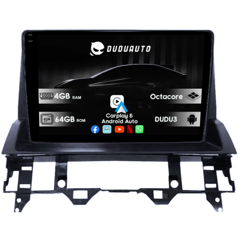 Mazda 6 2002-2007 - Navigatie dedicata Mazda 6 2002-2008, DUDU3, 4GB RAM 64GB ROM, Octacore, Platforma 8581, Android, Display QLED 9", DSP, Carplay&AndroidAuto C