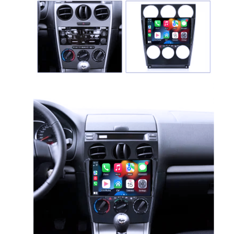 Navigatie dedicata Mazda 6 2004-2015, 4GB RAM 64GB ROM, Procesor Qualcomm Octacore, Android 14, Rezolutie 2K, Display QLED 9", DSP, Carplay&Android Auto, SIM 4G [4]