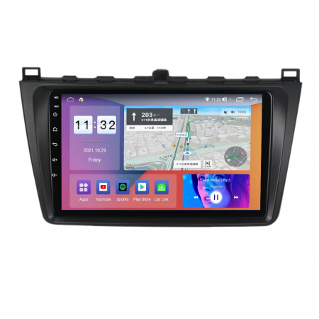 Navigatie dedicata Mazda 6 2008-2012, 4GB RAM 64 ROM, Android 13, QLED, Display 9", DSP, Internet, Youtube , Waze , WI-FI , USB , Bluetooth , Mirrorlink [2]