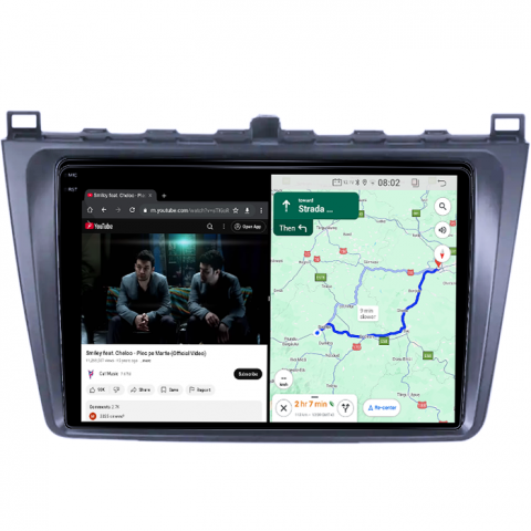 Navigatie dedicata Mazda 6 2008-2013, 4GB RAM 64GB ROM, Quadcore, Android 14, Display QLED 1K, 9", DSP, Carplay&Android Auto, , Suport Camere AHD [4]