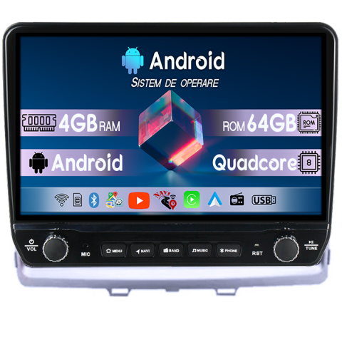 Mazda 8 2011 - Navigatie dedicata Mazda 8 2011 Tesla cu butoane rotative model 2024, 4GB RAM 64GB ROM, Procesor Quadcore, Android 14, Display QLED 10", DSP, Carplay&Android Auto