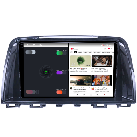 Navigatie dedicata Mazda 6 III 2012-2017, 4GB RAM 32GB ROM, Octacore, Android 14, Display QLED 1K 9", DSP, Carplay&Android Auto, SIM 4G, Bluetooth, Ventilator Activ [3]