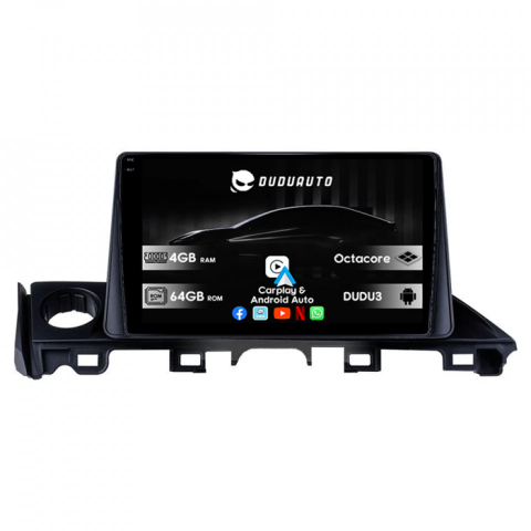 Mazda 6 2017-2019 - Navigatie dedicata Mazda 6 2017-2019, DUDU3, 4GB RAM 64GB ROM, Octacore, Platforma 8581, Android, Display QLED 9", DSP, Carplay&AndroidAuto