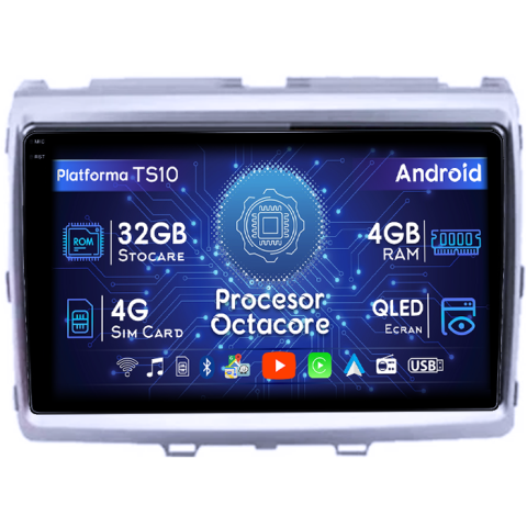 Mazda - Navigatie dedicata Mazda 8 2011, 4GB RAM 32GB ROM, Octacore, Android 14, Display QLED 1K 9", DSP, Carplay&Android Auto, SIM 4G, Bluetooth, Ventilator Activ