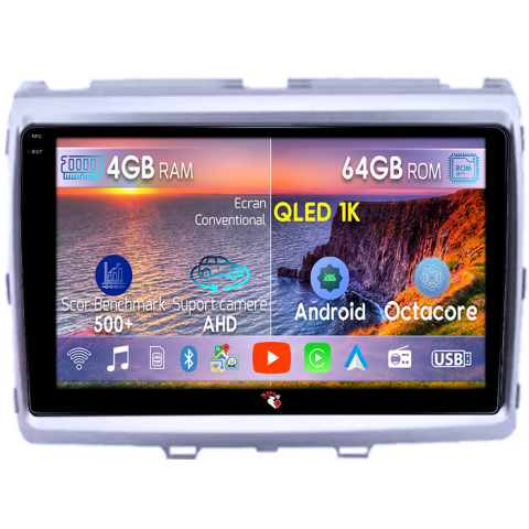 Mazda 8 2011 - Navigatie dedicata Mazda 8 2011, 4GB RAM 64GB ROM, Octacore, Android 14, Display QLED 9", DSP, Carplay&Android Auto, SIM 4G, Ventilator Activ