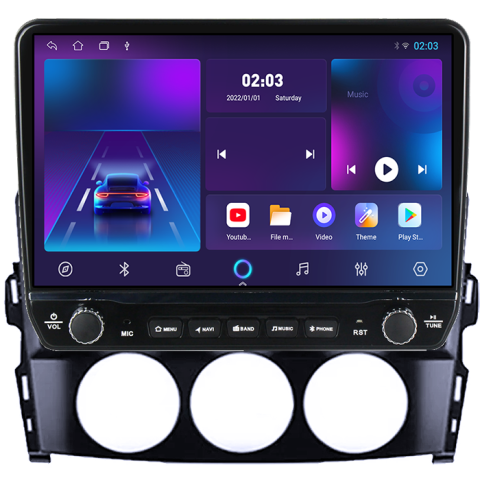 Navigatie dedicata Mazda MX-5 2008-2015 Tesla cu butoane rotative model 2024, 4GB RAM 64GB ROM, Procesor Quadcore, Android 14, Display QLED 10", DSP, Carplay&Android Auto [4]